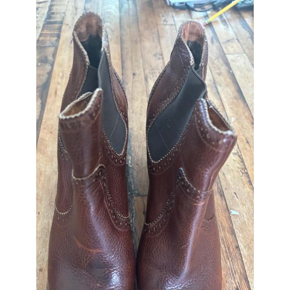 Women's Sperry Brown Leather Brogue Chelsea Ankle Boots US 11 - Picture 5 of 11